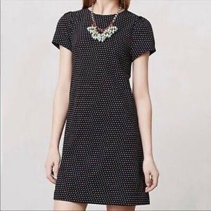 Anthropologie Maeve Black and White Polka Dot Dress